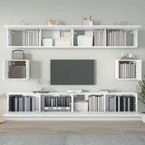  6-dijelni set TV ormarića bijeli od konstruiranog drva | shoptok.hr