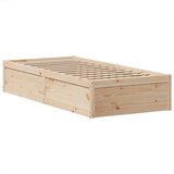  Posteljni okvir brez vzmetnice 90x190 cm trdna borovina, (21527393) | Shoptok.si