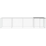  Kavez za kokoši s krovom svjetlosivi 403x98x90 cm čelični | Eponuda.com