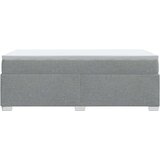 vidaXL Okvir kreveta s oprugama i madrac svjetlosivi 90x200cm tkanina | shoptok.hr