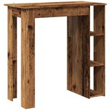 barska miza s polico iz starega lesa 102x50x103,5 cm | Shoptok.si