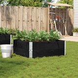  Vrtna sadilica crna 100x100 cm od masivne borovine | shoptok.hr