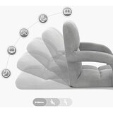 Podesivi podni naslonjač Svjetlosiva Baršun | shoptok.hr