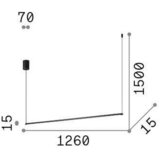 Ideal Lux VISEČA LED-SVETILKA Essence Nero 2650 lm 3000 K | Shoptok.si