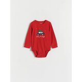 Reserved bodi z božičnim motivom - rdeča | Shoptok.si