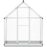vidaXL Rastlinjak z okvirjem srebrn 169x58x202 cm aluminij - - Srebrna - 20.81 - 169 x 58 x 202 cm - 2025--TOPSELLER | Shoptok.si