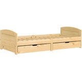  Dnevni ležaj s 2 ladice IRUN 90x200 cm masivna borovina | Eponuda.com