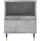  Noćni ormarići 2 kom boja betona 40x35x50 cm konstruirano drvo | shoptok.hr