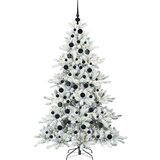 vidaXL Umetno Zložljivo Božično Drevo with LEDs z stojalom 180cm PVC | Shoptok.si