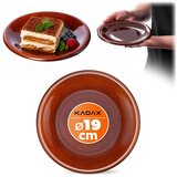 KADAX Desertni krožnik 19 cm, keramični krožniki za torte, rjavi krožniki, (5000355330) | Shoptok.si