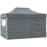 vidaXL Zložljivi šotor pop-up s 4 stranicami 3x4,5 m antracitne barve | Shoptok.si