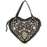 Campomaggi Ročne torbice VALENTINA SHOPPING CUORE C042970ND_X2989 Črna Cene