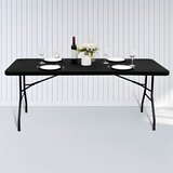  Ugostiteljski stol 180 cm, sklopiv u kofer, crni, ModernHome | shoptok.hr