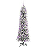  Umjetno božićno drvce Bijela 240 cm PVC i Metal i Plastika | shoptok.hr
