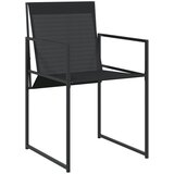  9-dijelni vrtni blagovaonski set crni od tekstilena | shoptok.hr