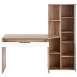 Modern Living Pisalna Miza Laurent, Barva Hrasta, Bela | Shoptok.si