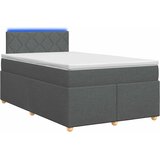  Boxspring krevet s madracem Tamnosiva 120 x 190 cm Tkanina | shoptok.hr