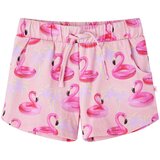  Dječje kratke hlače s vezicom svjetloružičaste 116 | shoptok.hr