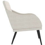  Fotelja krem 63 x 76 x 80 cm baršunasta | shoptok.hr