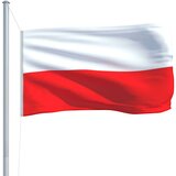 vidaXL Poljska zastava 90x150 cm | Shoptok.si