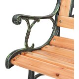  Vrtna klupa 116 cm od lijevanog željeza i masivne jelovine | shoptok.hr
