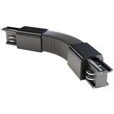 FLEX konektor za trostopeni šinski reflektor crni PVC M-4TRACK-F-B