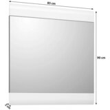 Mömax Ogledalo Auris, Bela, 85 X 90 Cm | Shoptok.si
