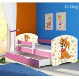  Otroška postelja ACMA z motivom, stranska roza + predal 160x80 cm 11 Dog | Shoptok.si