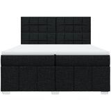  Krevet s oprugama i madracem crni 200x200 cm od tkanine | shoptok.hr