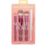 Real Techniques Solar Power Golden Hour Glow Base Set Set čopič 098 Small Conceal 1 kos + čopič 099 Expert Edge 1 kos + čopič 100 Soft Accent 1 kos + paletka za mešanje ličil Makeup Spatula 1 kos Cene