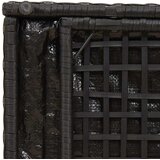  Kutija za jastučiće s pohranom Crna 50 x 50 x 50 cm poliratan | shoptok.hr