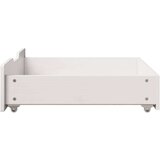 vidaXL Predal za posteljo 2 kosa bela 75x55x16 cm trdna borovina Cene