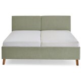 Meise Möbel Svetlo zelena oblazinjena zakonska postelja z letvenim dnom 180x200 cm Piano – | Shoptok.si