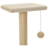  Penjalica za mačke sa stupovima za grebanje od sisala 65 cm bež | shoptok.hr