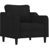  The Living Store Fotelj črn 60 cm blago - Fotelj, (21448089) | Shoptok.si