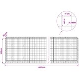  Gabion s žicom debljine 5 mm i mrežom 10x10 cm 400x50x100 cm | shoptok.hr