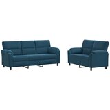  Set sofe 2 pcs Plava Baršun | shoptok.hr