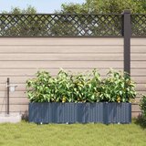  Vrtna saksija 4 pcs Sivi 160 x 40 x 37,5 cm Plastika | shoptok.hr
