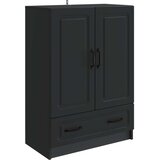  Strani šal s predalom Črna 66 x 34,5 x 92 cm Inženirski les, (5000217521) | Shoptok.si
