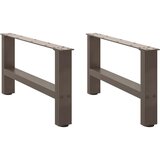  Noge za klub stolić prirodni čelik 2 kom 60 x (30-31) cm čelik | shoptok.hr