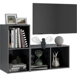 TV ormarići 2 kom sjajni sivi 72x35x36,5 cm konstruirano drvo | shoptok.hr
