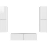 Set TV komoda 6 pcs Visoki sjaj bijela Konstruirano drvo | Eponuda.com