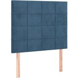 Maison Chic Posteljno vzglavje - Vzglavna omarica 2 kosa temno modro 80x5x78/88 cm žamet, (22077010) Cene