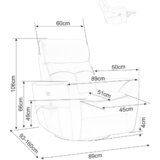 Molarem Home Fotelja Helios - narančasta | shoptok.hr