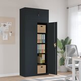 Ormarić za spise antracit 90 x 40 x 220 cm čelični | shoptok.hr