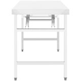 vidaXL Zložljiva kuhinjska miza 85x60x80 cm nerjaveče jeklo | Shoptok.si