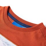  Dječja majica dugih rukava svijetla boja hrđe 104 | shoptok.hr