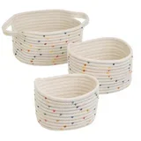 Tekstilne košare v kompletu 3 ks 30x18x14 cm –