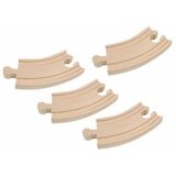 Woody's drvene šine za prugu krive kratke-4 dela 90559 | ePonuda.com