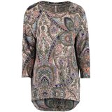 Haily´s Majica 'Mia' mornarska / svetlo modra / kaki / off-bela | Shoptok.si